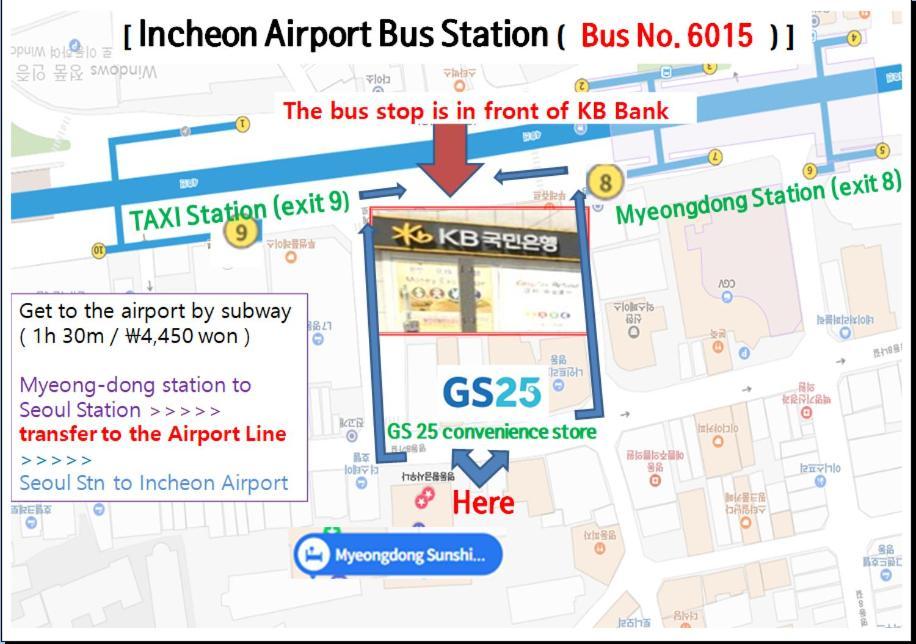 Myeongdong Sunshine Guesthouse Seoul Bagian luar foto
