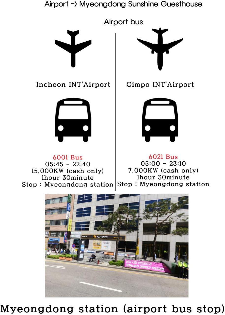 Myeongdong Sunshine Guesthouse Seoul Bagian luar foto